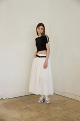 TIDY FLARE LONG SKIRT (2 COLORS)