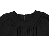 Blon Shirring Mini Blouse One Piece