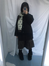 フェアリーハイネックボタンコート