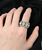 Unique Cubic Beads Ring