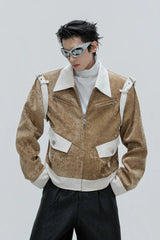 Silk Velvet Contrast Pocket Jacket