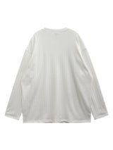 Loose ribbed bony long sleeve 3C