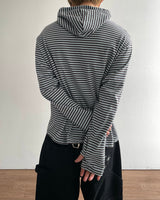 Vine Stripe Hood Long Sleeve