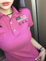 Washington Club USA PK Slim Collar Tee (3c)