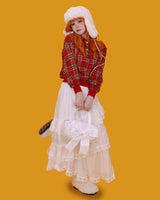 レイニーラッフルレースロングスカート (2color)