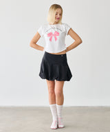 BALLOON MINI SKIRT BLACK