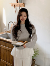 Fruit Boucle Crop Wool Round Knit (8color)