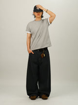 HA ロールアップ レイヤード マッスルフィット ハーフスリーブ Tシャツ