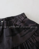 Camo cancan mini skirt