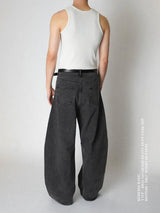 RB27 Washed Denim Scimitar Pants