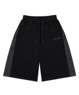 Track Color Bermuda Sweatpants - Black
