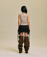 TWO TONE LETTERING SLEEVELESS_BE