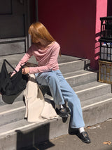 [MADE] Roel le Off-Shoulder Shirring T-shirt