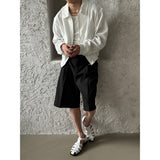 [S/S] ベーシックハーフバンディングショートスラックス（2color）