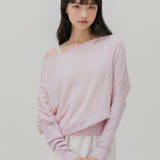 オフショルダー ニット トップ(LIGHT VIOLET)