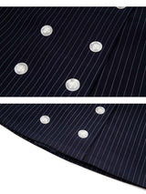 Marielle Pinstripe Button Skort