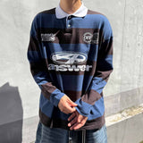 Oversized Old-School Stripe Polo Shirt