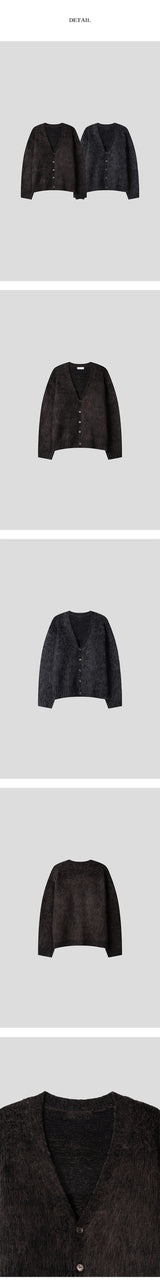 [F/W] モヘアVネックカーディガン(2color)