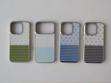 dotstripes blue  (silver glass)