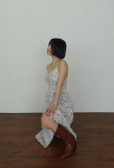 MONICA FLORAL CORSET LONG DRESS