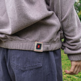 Surface fleece pullover / Rose ash