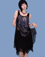 number.5 black necklace