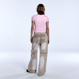 SAINT TWO-WAY JEANS_BEIGE