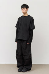 Race Stitch Layered Top