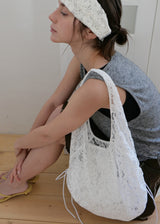[shiwonderful x voor] フローラル レース ヘアバンド_クリーム