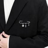 Men's シンプルクローズピンブローチ_CLEF シングルブローチ