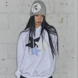 MIX STAR ANGEL PATCH HOODIE (WHITE) F25ZB011