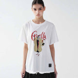 DISNEY CRUELLA DESIGNER PRINTING TOP_WHITE