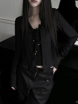 western ribbon crinkle shirt (2color)