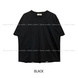 エビーダメージクロップショートスリーブTシャツ