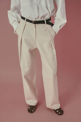 Cotton chino pants_cream