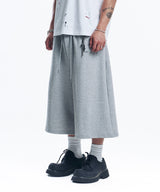 Balloon Baggy Bermuda Sweat Pants - Gray