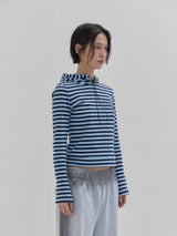 ベイビーフーディーTシャツ (Blue)