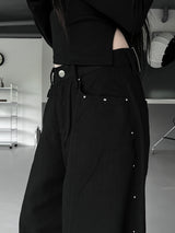 studded balloon wide pants (2color)