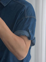 ASCLO Summer Denim Roll Up Shirt (2color)