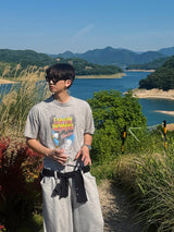 [A-T0178] イーグルスラブクロップ半袖Tシャツ (3色)
