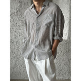 [S/S] シアーサッカーストライプシャツ (4color)