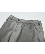 Double Knee Bermuda Pants (Dirty Grey)