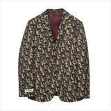 MONOGRAM PRINTED BLAZER JACKET