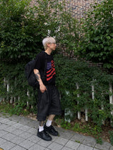 レイヤースティッチバミューダパンツ