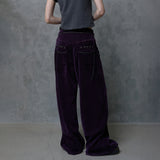 ZIP TEETH PANTS: PURPLE