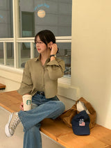 [BELLIDE MADE] 7 colors, daily standard cropped shirt