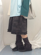 Number-printed color long sleeve