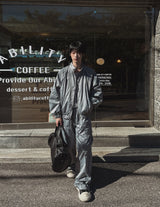 Kai Nylon Glossy Piping Pants