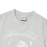 25SS ギャラクシーピグメント クロップ ショートスリーブ Tシャツ ライトグレー