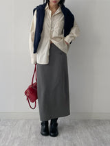 [Unisex] ソリッドコットンオーバーフィットシャツ